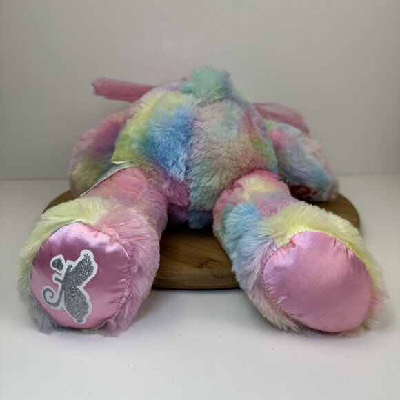 Build a Bear BEARY FAIRY FRIENDS 16" Rainbow Pastel Bear With Pink Wings-EUC! - Picture 6 of 7